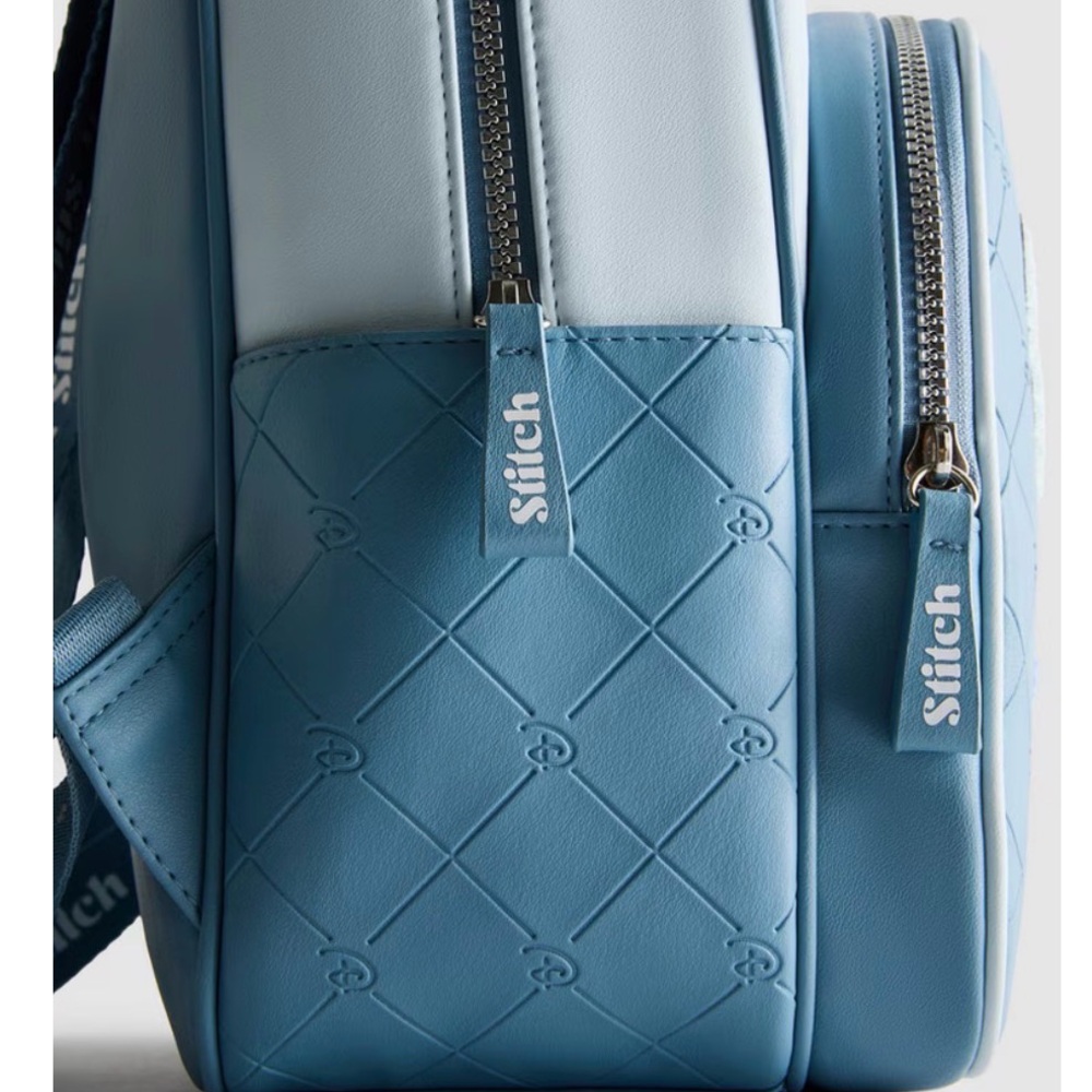Primark Light Blue Stitch Backpack. NWT - Picture 4 of 8